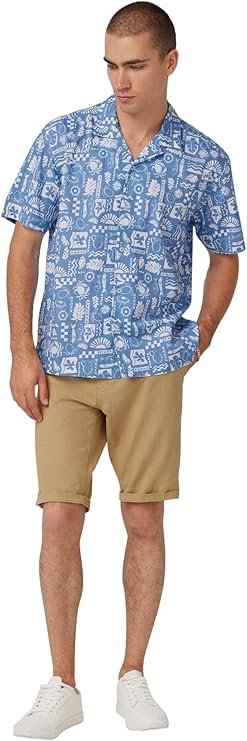 Ben Sherman Men's Amalfi Coast Cuban Shirt