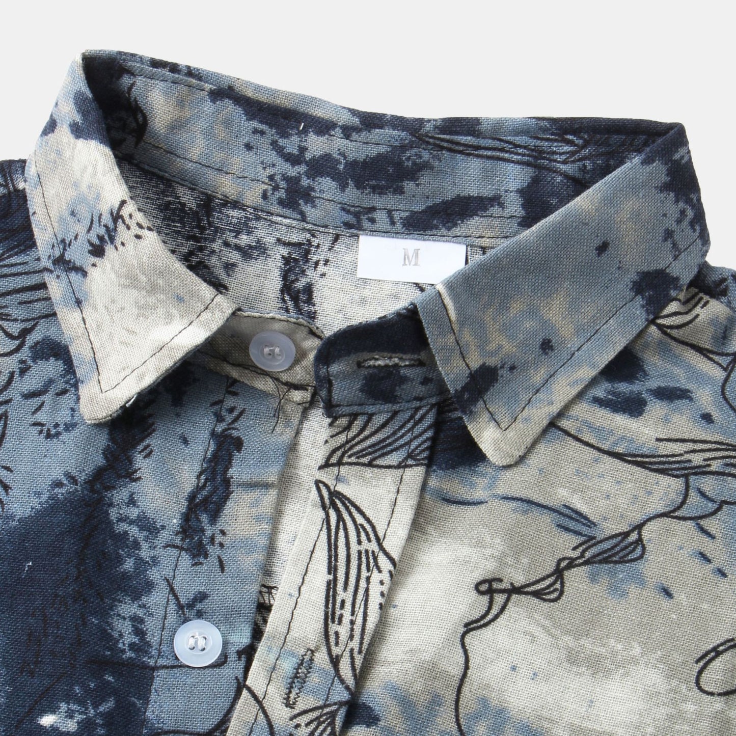 Men's Fashion Casual Printed Casual Shirt